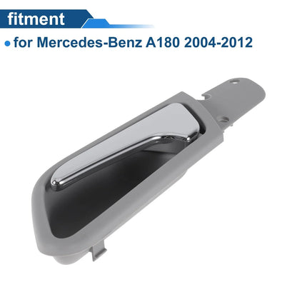 Interior Door Handle for Mercedes-Benz A180 (2004-2012) Gray Chrome