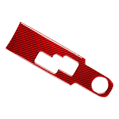 Carbon Fiber Red Gear Shift Panel Cover Trim for Nissan GTR R35 (2008-2016)