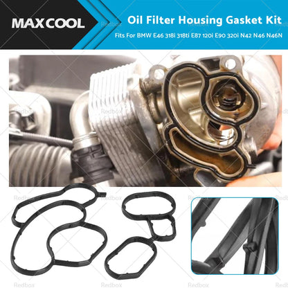 Oil Filter Housing Gasket for BMW E46 318, E87 120i, E90 320i (2001-2011)