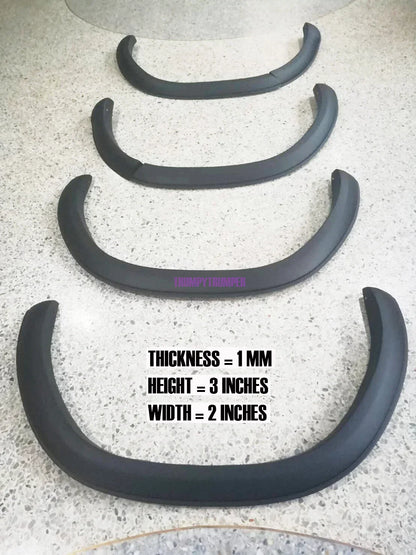 3" Slim Fender Flares for Toyota Hilux Widebody SR SR5 Workmate (2018-2020)