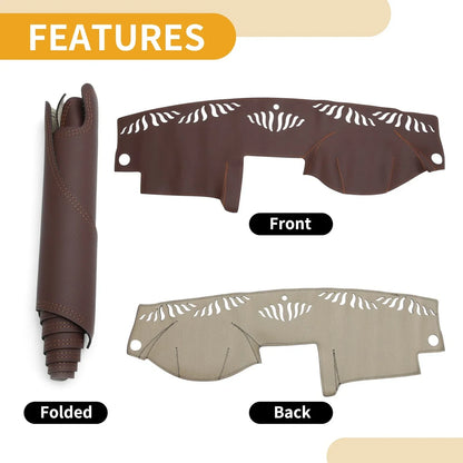 Dashboard Cover Mat for Mercedes C-Class W204 2008-2011 - Brown
