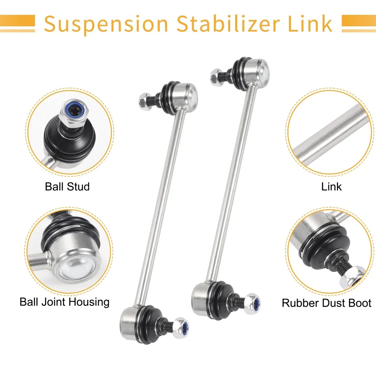 2 x Rear Stabiliser Sway Bar Links for Lexus ES300, Toyota Avalon (1992-2003)