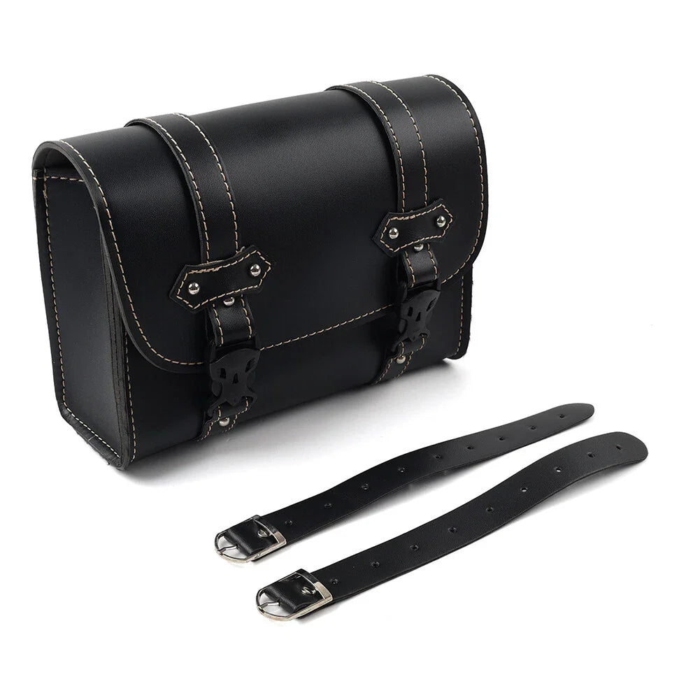 Black Motorcycle Universal Tool Bag Side Storage Saddle Bag Pouch