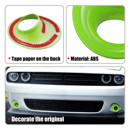 2 x Car ABS Front Fog Light Covers Trim for Dodge Challenger (2015-2020)