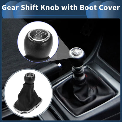 6 Speed Gear Shifter Knob & Cover for Chevrolet Cruze (2010-2015) Black