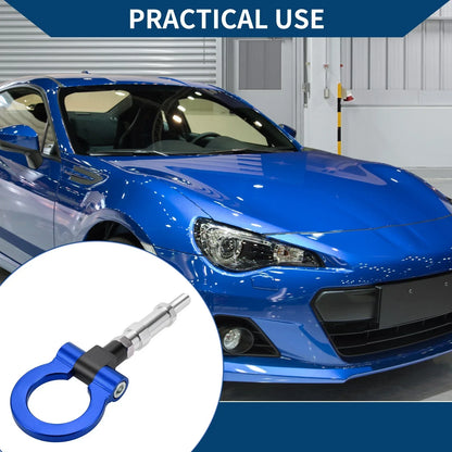 Tow Hook Ring 23.0cm for Honda S2000 (2000-2009) - Metal Towing Hook, Blue