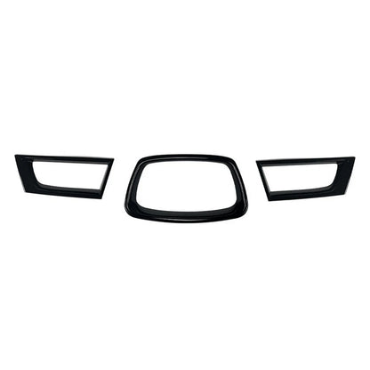 3x Gloss Black Front Grille Trim for Subaru Impreza WRX (2006-2007)