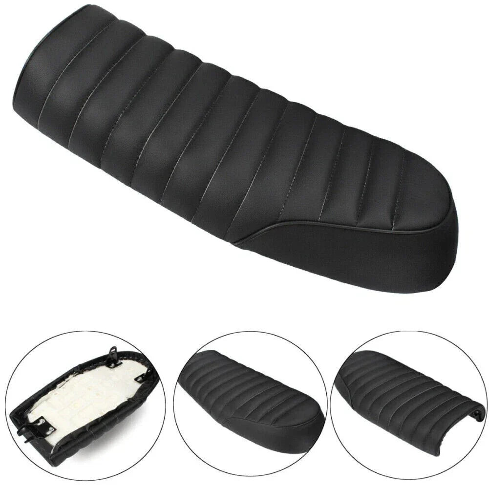 Black Motorcycle Cafe Racer Vintage Saddle Seat for CB Yamaha XJ