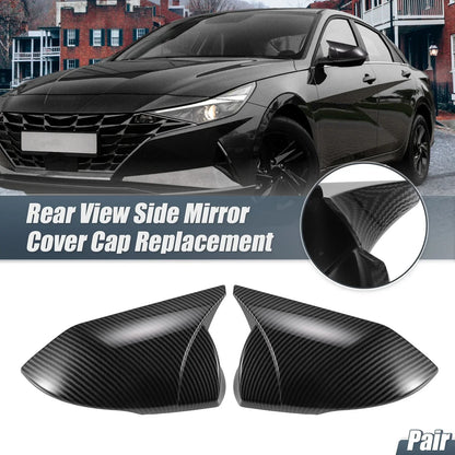 Rearview Mirror Cover Overlay Carbon Fiber for Hyundai Elantra (2017-2023)