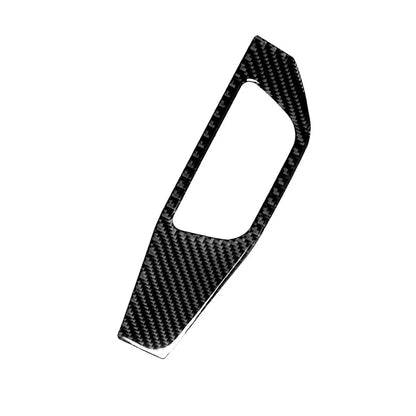 Carbon Fiber Headlight Switch Panel Cover Trim for Audi A4 B9 S4 RS4 A5 (2016-2023)