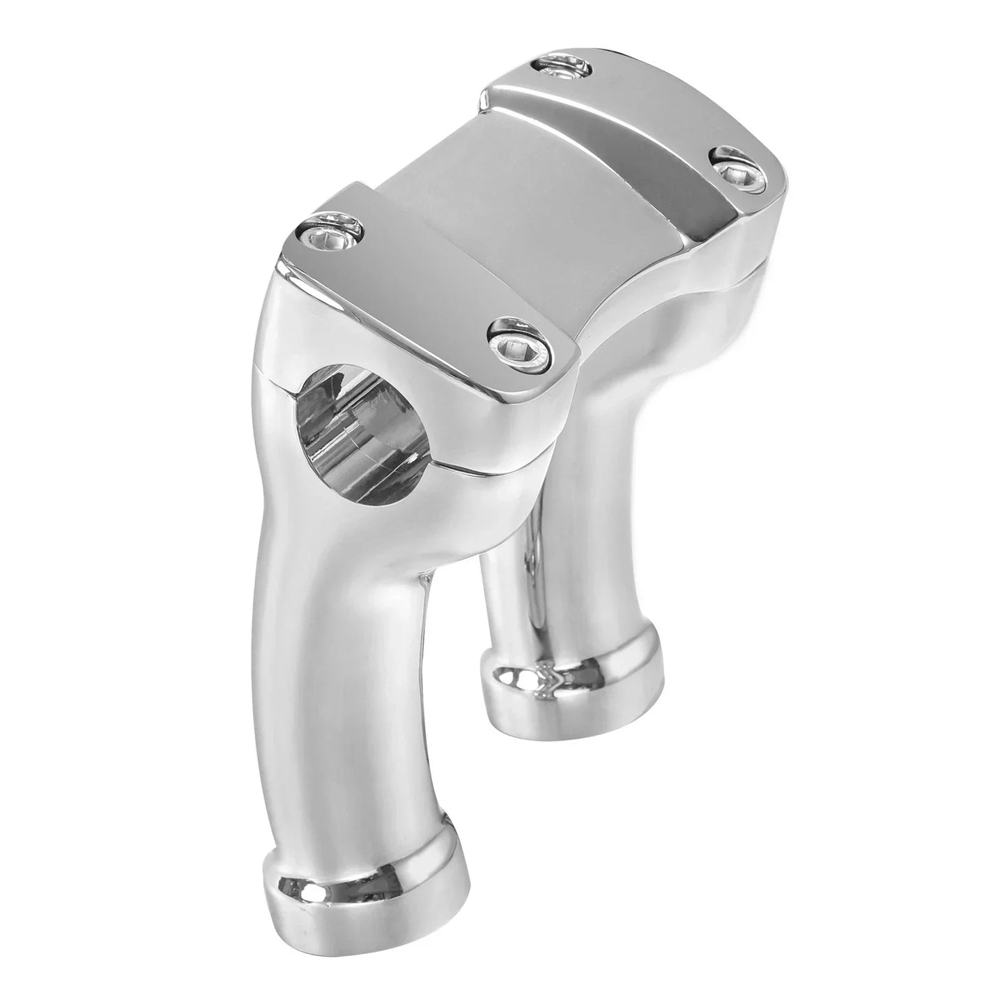 4" Handlebar Riser 1.25" Bar for Harley Softail Fatboy Dyna Low Rider Chrome