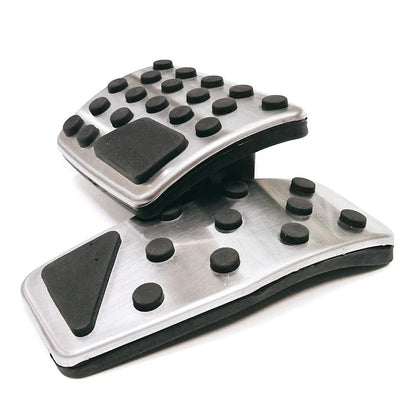 Steel Brake Gas Pedal Covers for Jeep Renegade, Compass & Fiat 500X (2015-2023)