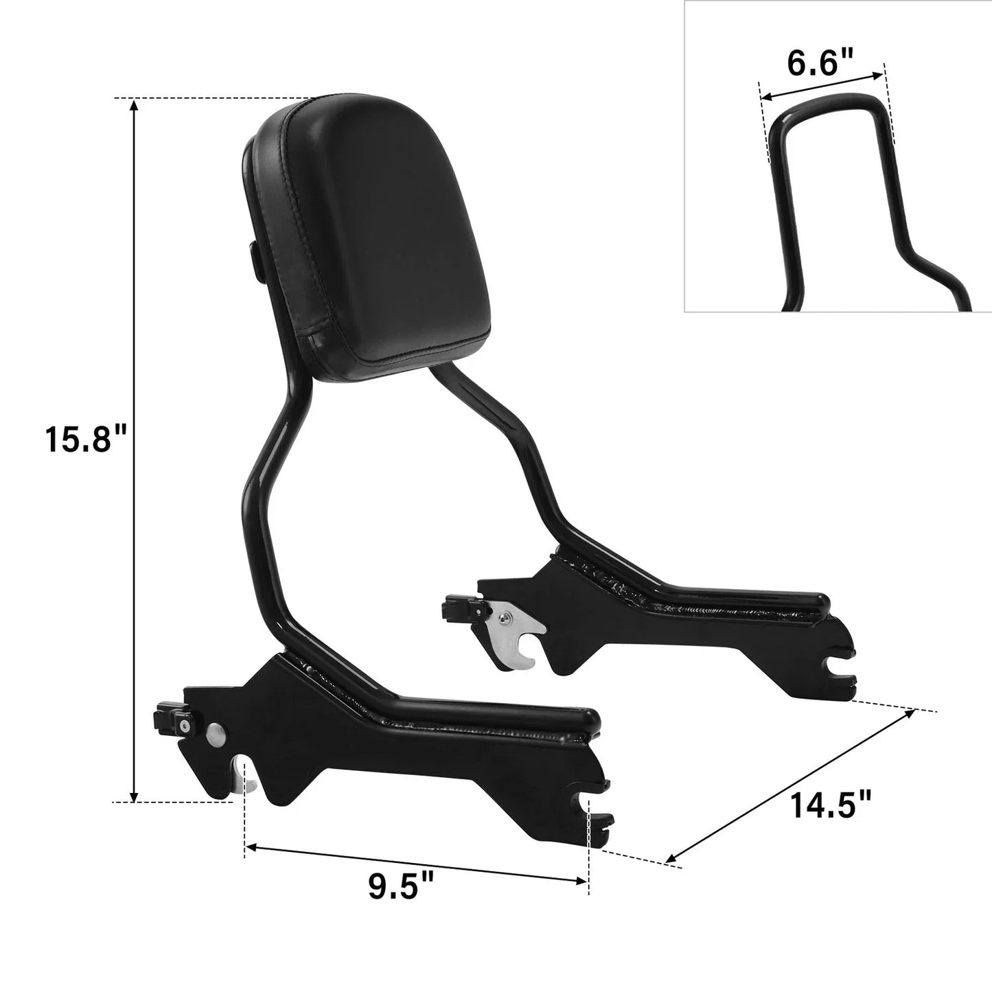 Sissy Bar Backrest Pad for Harley Breakout FLFB FLFBS FXBR FXBRS (2018-2025)