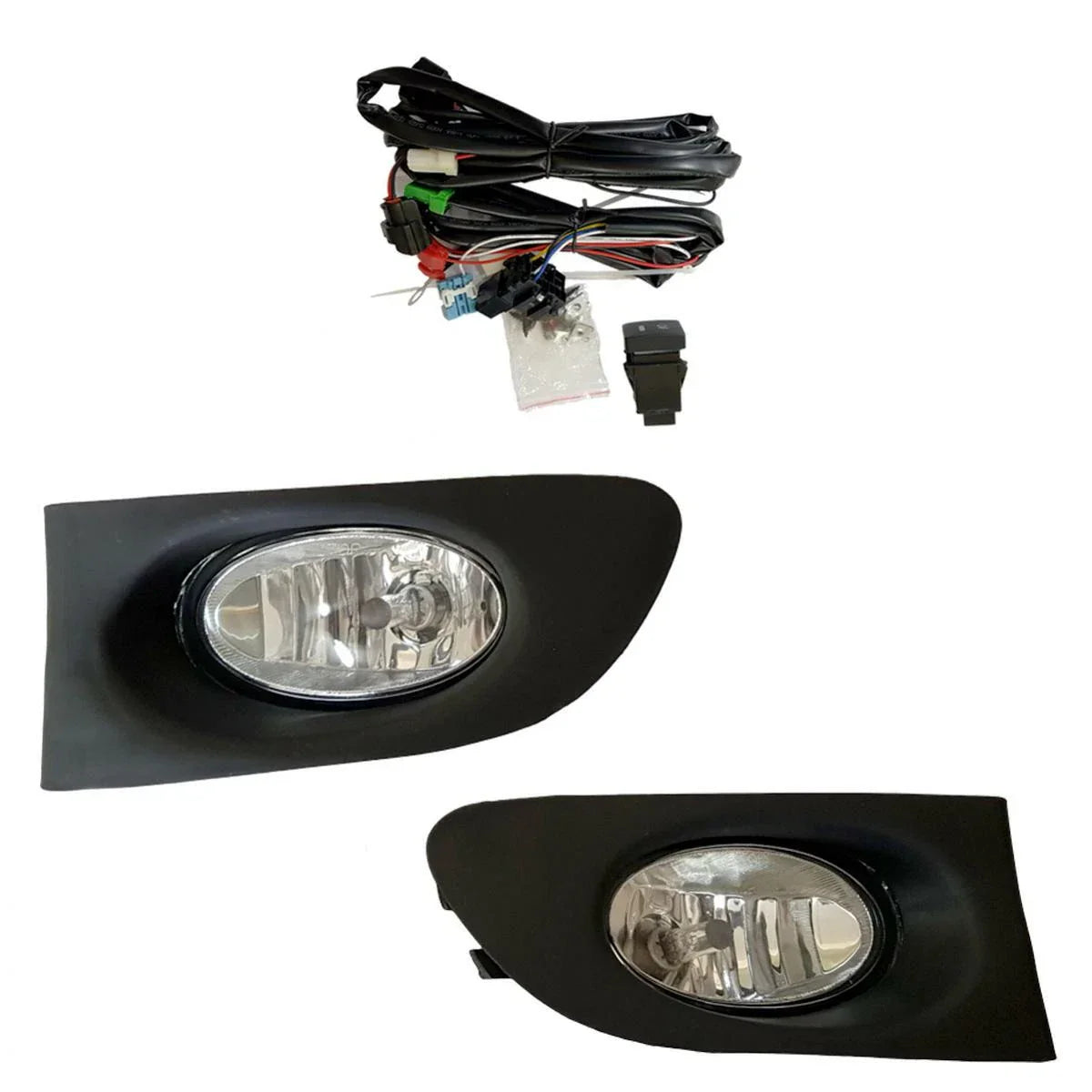 Fog Lights Driving Lamp Complete Set w Wire Fits Honda Jazz FIT GD i-Dsi 2003-07