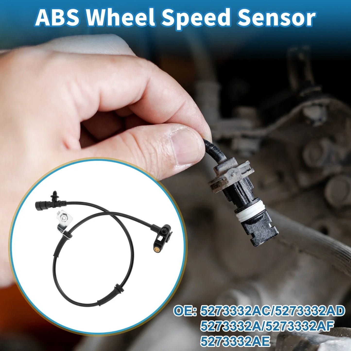 ABS Wheel Speed Sensor for Chrysler PT Cruiser (2001-2010)