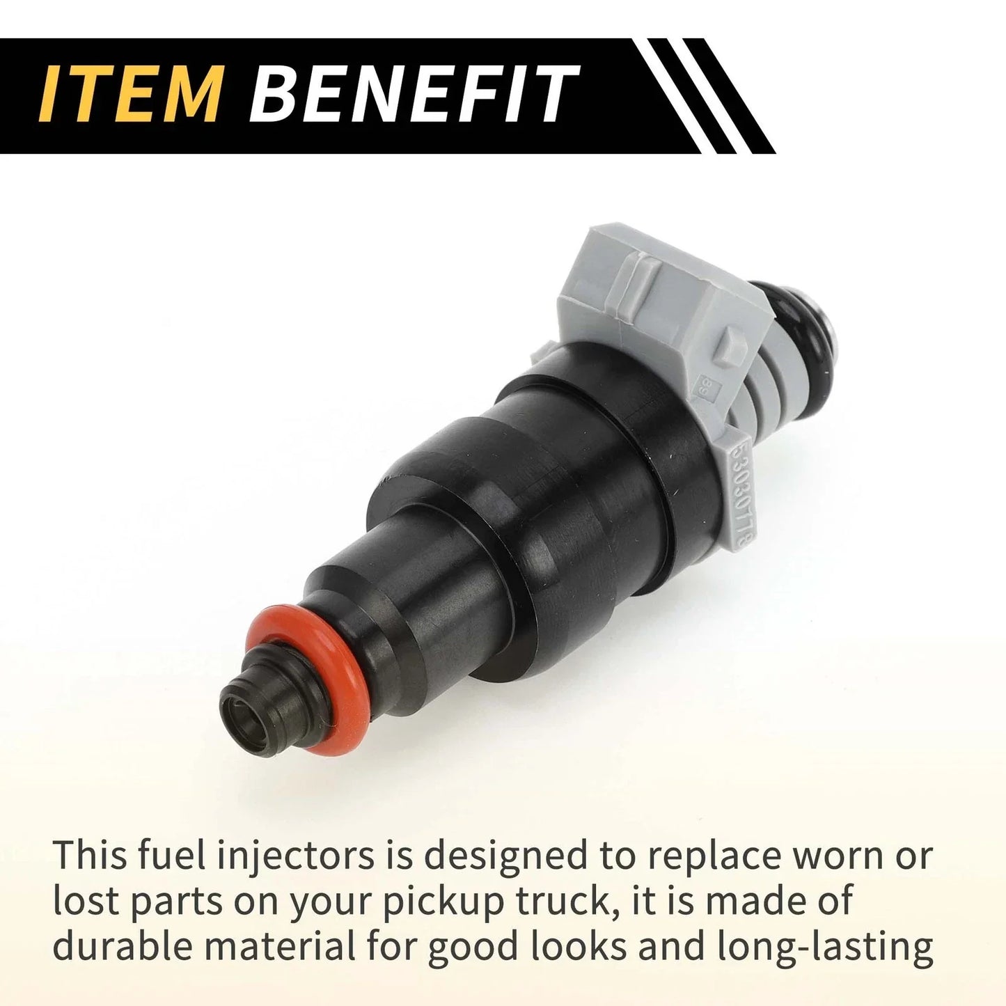 Fuel Injector for Dodge Ram 1500 1996-1999 1 x Hole Black Injector