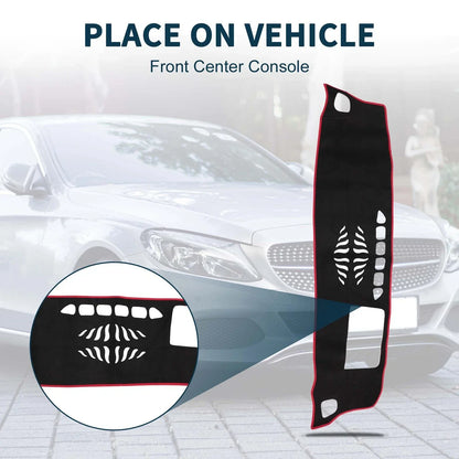 Dashboard Cover Mat for Mercedes-Benz GLB X247 Class (2020-2022) Black Red