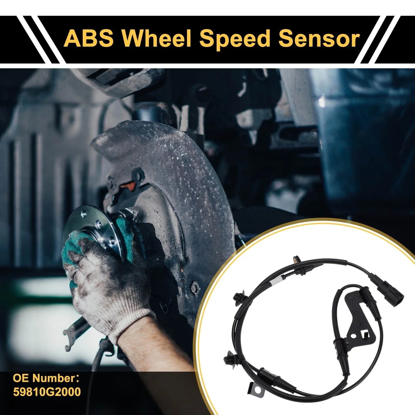 ABS Wheel Speed Sensor for Hyundai Elantra (2020-2025) 1 x Left Front