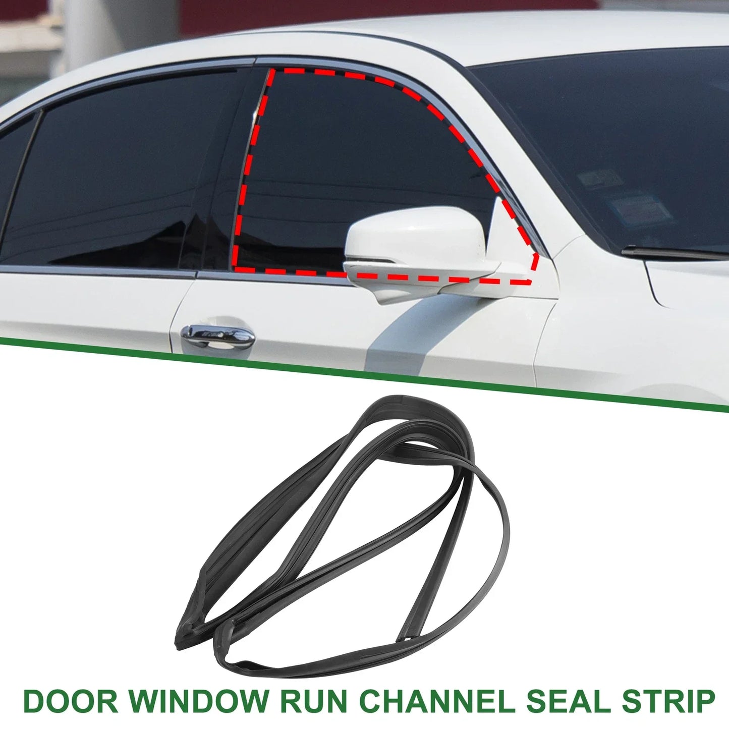 Front Left Door Window Seal Strip for Honda Accord (2018-2023)