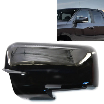 Black Mirror Cover with Turn Signal Cutout for Dodge Ram 1500 (2013-2018)