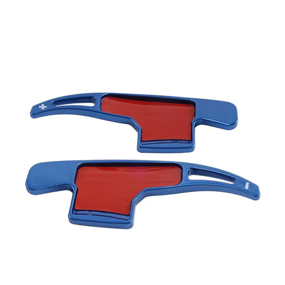 Blue Steering Wheel Shifter Paddle Extensions for Ford Mustang (2015-2023)