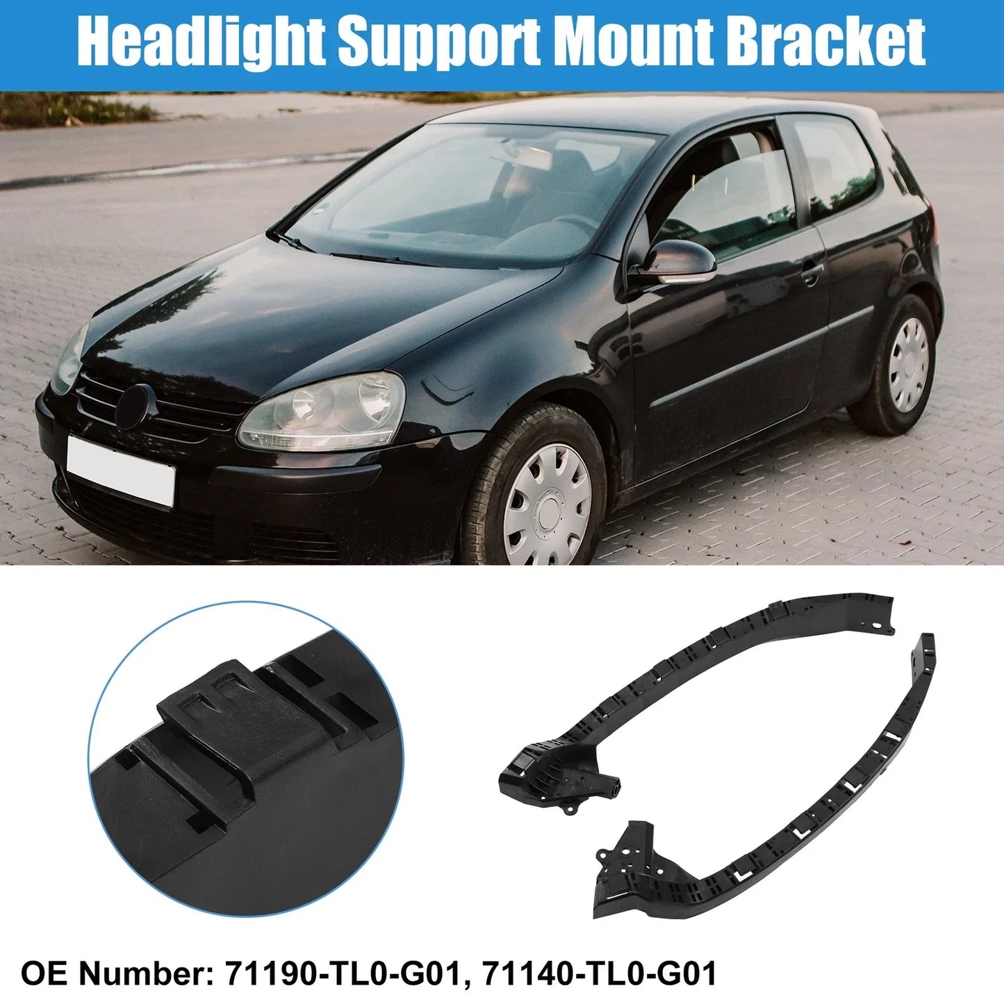 Headlight Support Mount Bracket for Acura TSX (2004-2008)