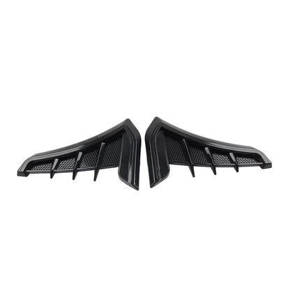 Black Fender Hood Air Flow Intake Trim for Car Side Ventilation Decals