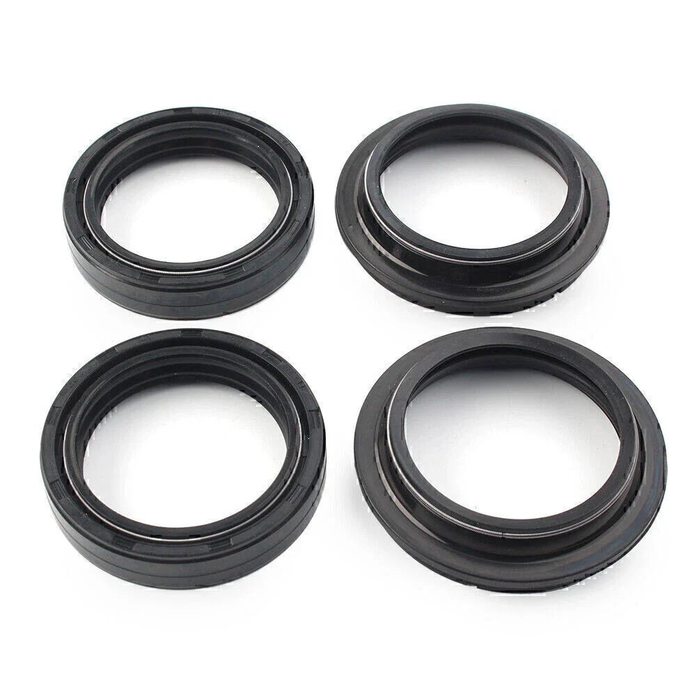 4 x Black 43X54 Motorcycle Front Fork Damper Shock Absorber Seal for Bike