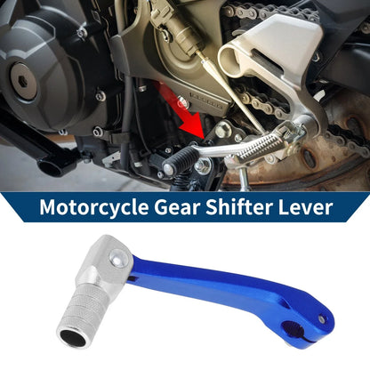 Folding Motorcycle Gear Shifter Lever for Honda CRF150F (2003-2017) Blue Silver