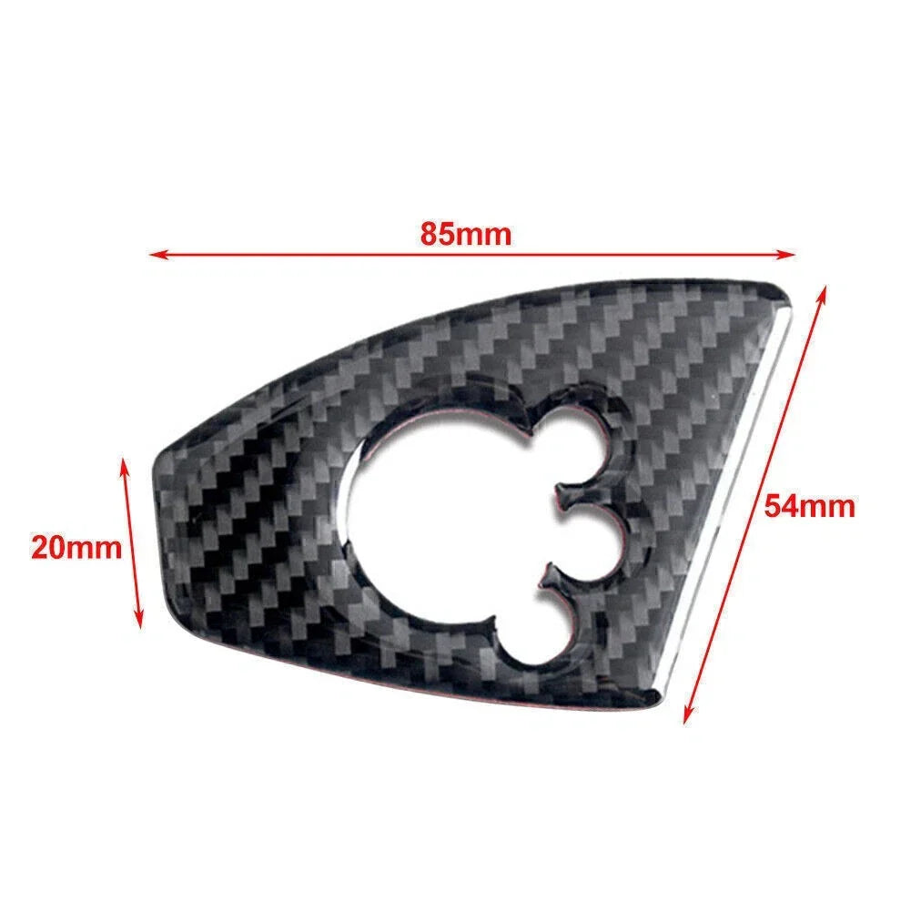 Carbon Fiber RHD Door Lock Switch Cover for Audi TT TTRS (2008-2014)