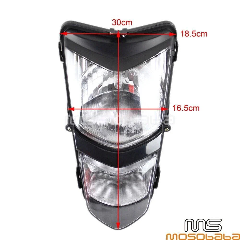 ATV Quad Headlight Assembly for Suzuki QUADSPORT LTZ400Z, Kawasaki KFX400 (2003-2008)