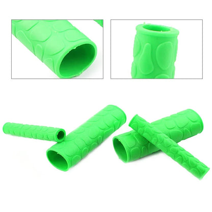 Soft Hand Grips for Dirt Bike Motorcycle Handle Bar - Green