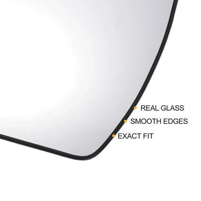 Left Side White Mirror Glass with Back for Hyundai Tucson (2022-2024)