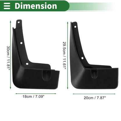 Mud Flaps Splash Guards for Hyundai IX45 (2019-2020) with Mount Accessories