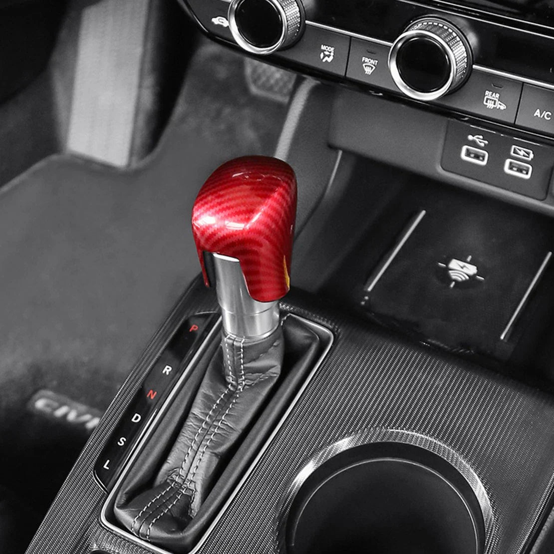 ABS Inner Gear Knob Head Handle Cover for Honda Civic 11th (2022)