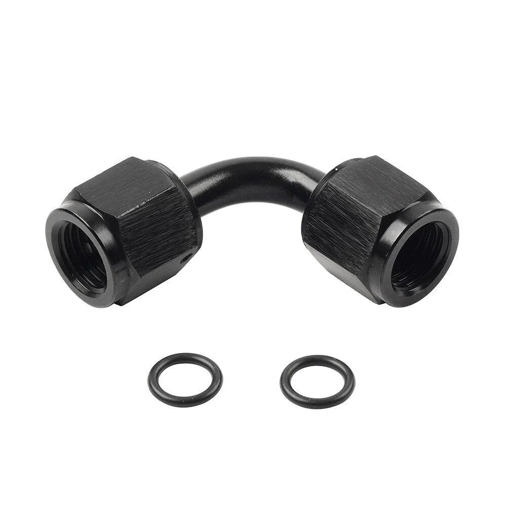 4AN Female to Female 90������ Swivel Coupler Fitting Adapter Connector