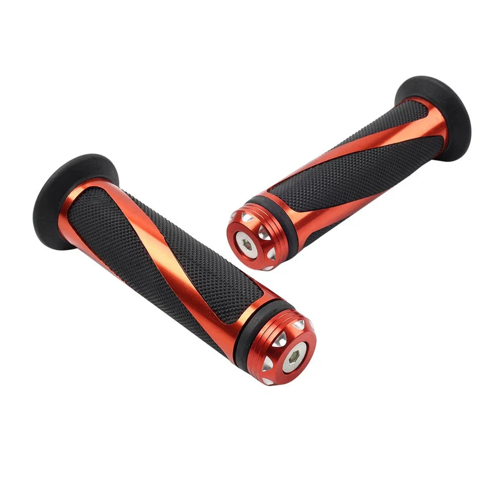 7/8" Orange Rubber Gel Hand Grips for Yamaha MX ATV Dirt Bike