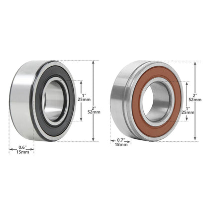 Sealed Ball Bearings for Harley Touring Electra Glide Front Wheel 18''
