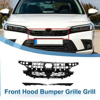 Front Upper Hood Bumper Grille for Honda Civic SI Facelift (2016-2021)