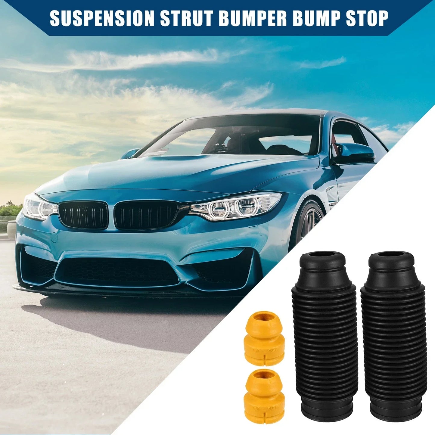 Strut Bumper Bump Stop w/ Dust Cover for Hyundai Accent (2017) - 1 Set
