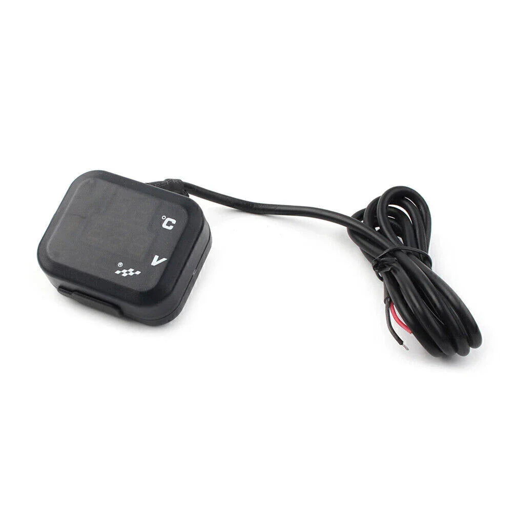 Air Temperature Gauge LED Voltmeter for Motorcycle (No Year Specified)