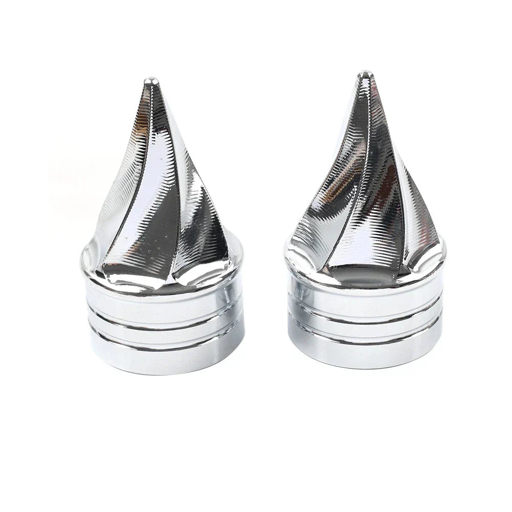 Front Axle Cap Nut Covers for Harley Touring Electra Road Glide Road King (00-07)