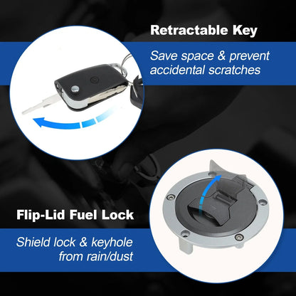 Ignition Key Switch Set for Motorcycle (35010-K26-B02, 35010-K26-B03)