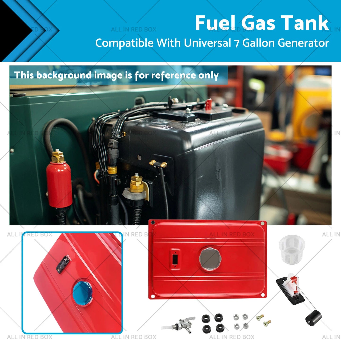 7 Gallon Gas Fuel Tank for Universal EC6500 Generator