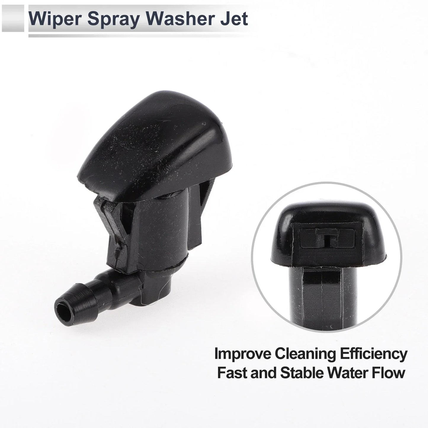 Windshield Washer Nozzle & 6 x Hose Connectors for GMC