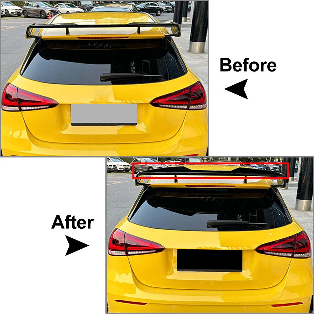 Rear Roof Trunk Spoiler Wing for Mercedes Benz A Class W177 (2018-2023) Black