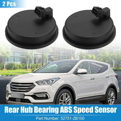 2 x Rear Hub Bearing ABS Speed Sensors for Hyundai Santa Fe & Kia (2001-2023)