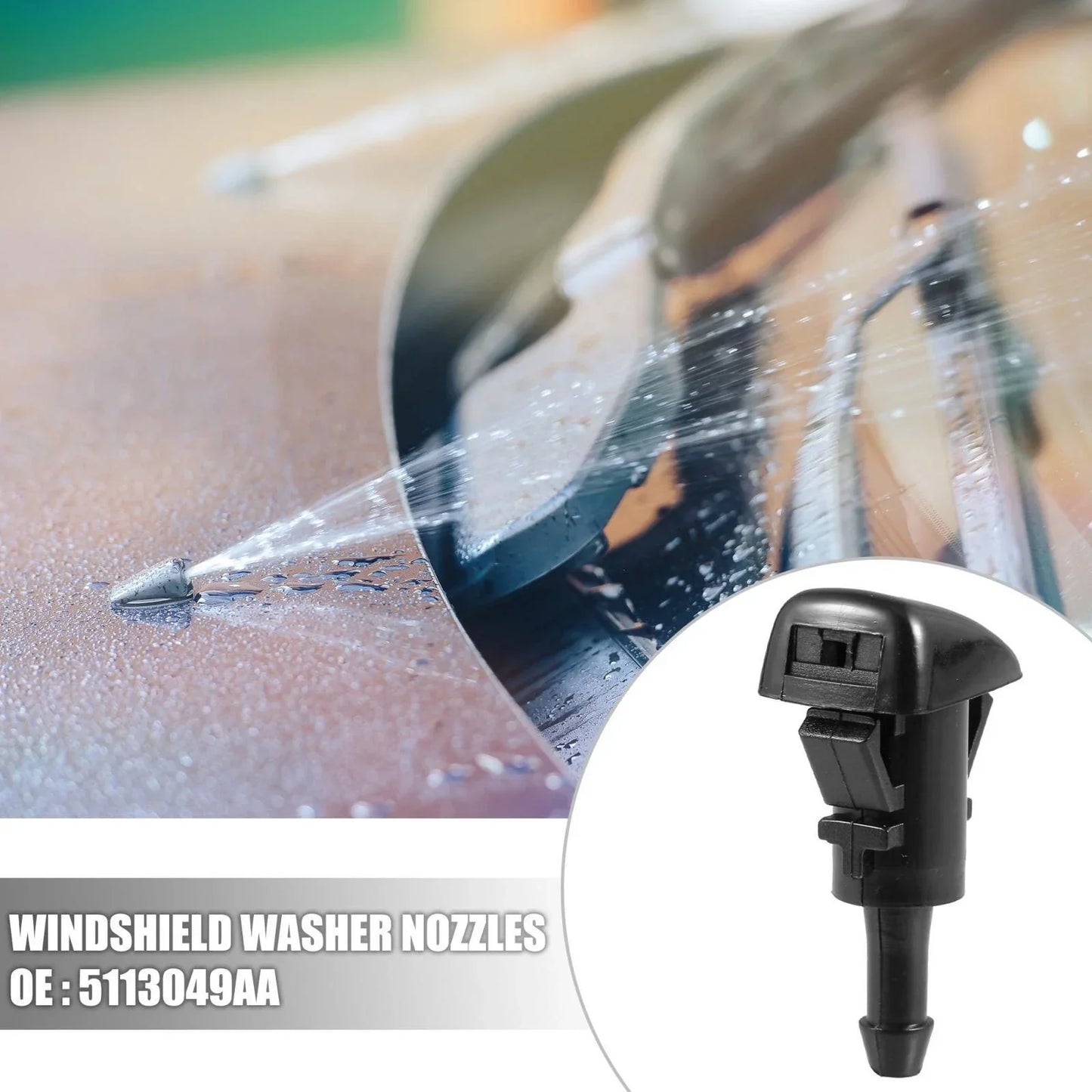 Windshield Washer Sprayer Nozzle for Chrysler Dodge (2011-2023)