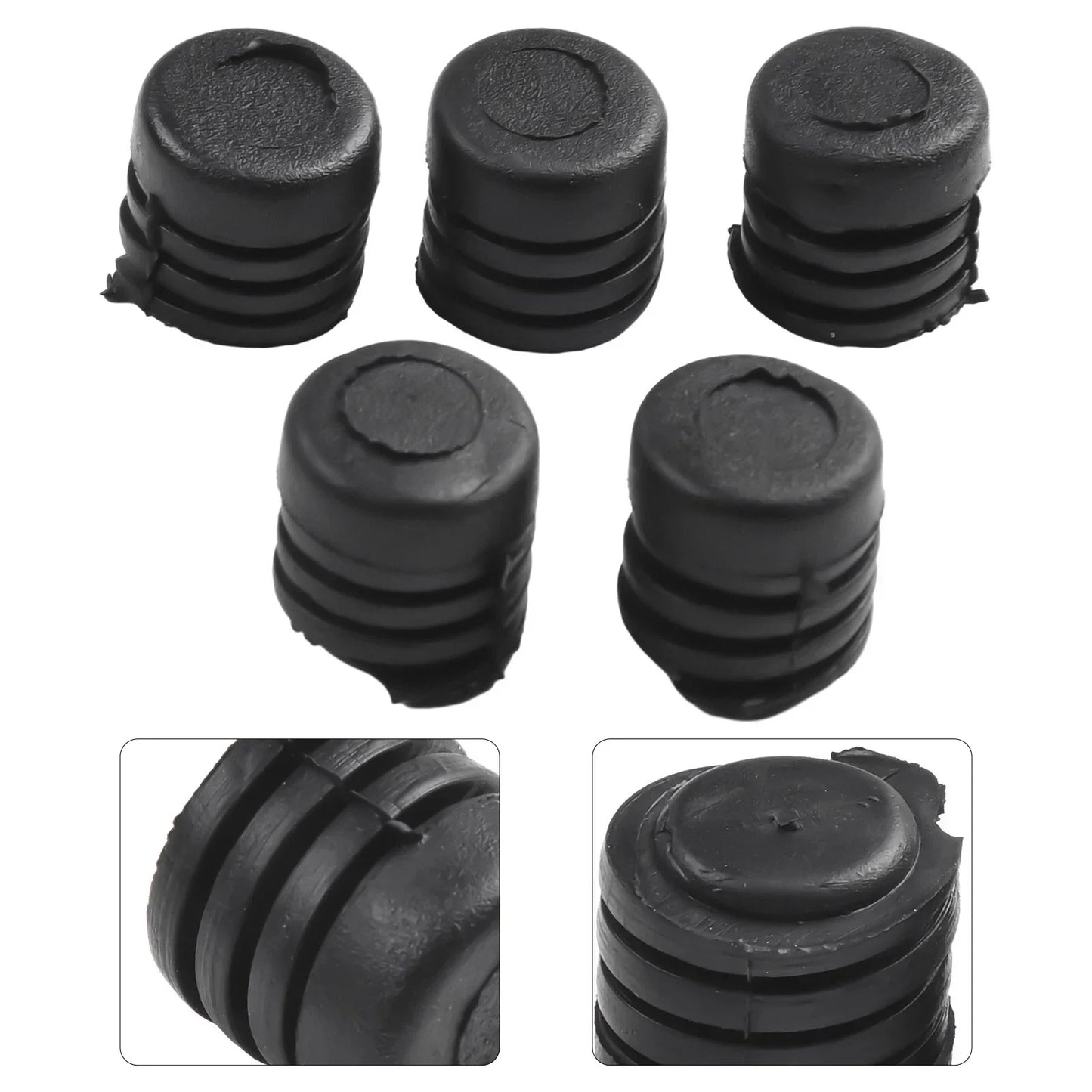 5x Black Rubber Car Bonnet Buffer Hood Washer Bumper for Nissan