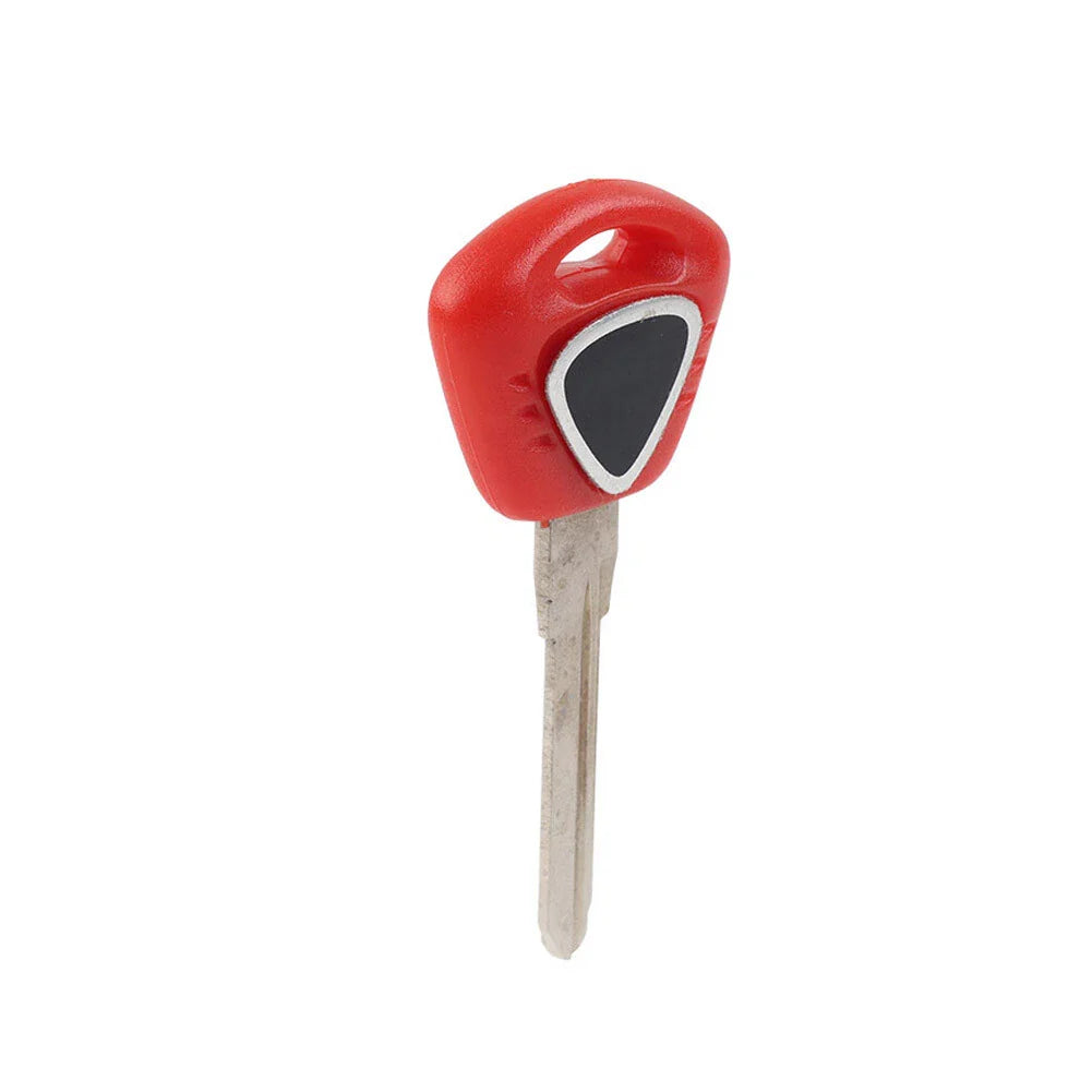 Red Uncut Blade Blank Key Replacement for Tiger 1050, Speed Triple 1050